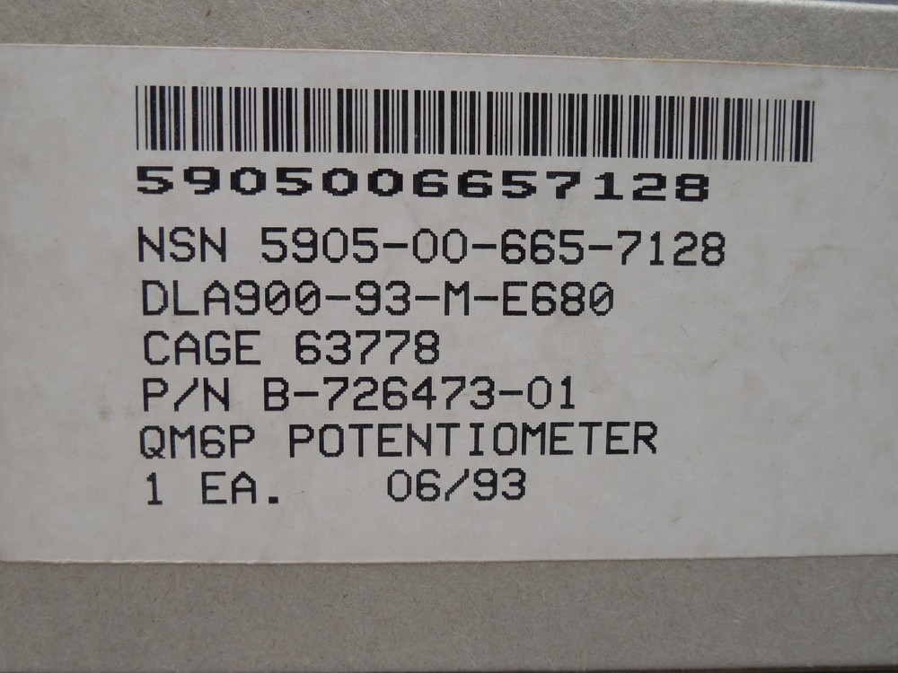 NOS - Lot (2) Nonprecision Wire Wound Variable Resistor B726473-01