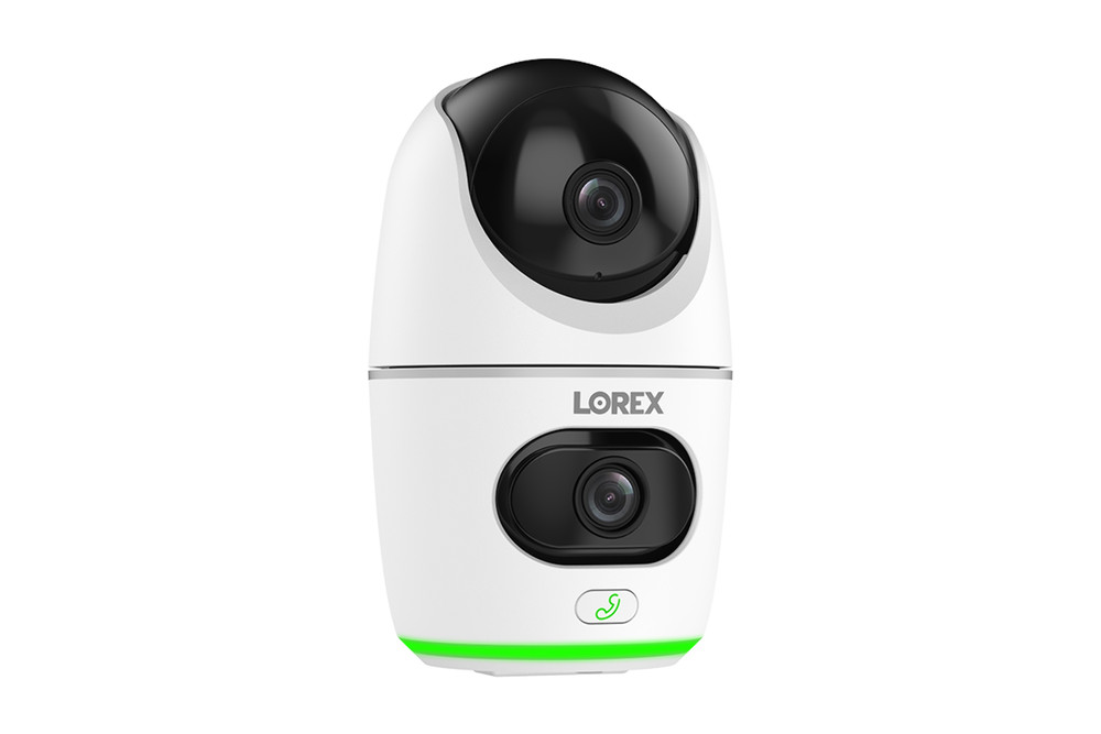 Lorex 2K Dual Lens Indoor Pan-Tilt Wi-Fi Security Camera (Cloud-Enabled)