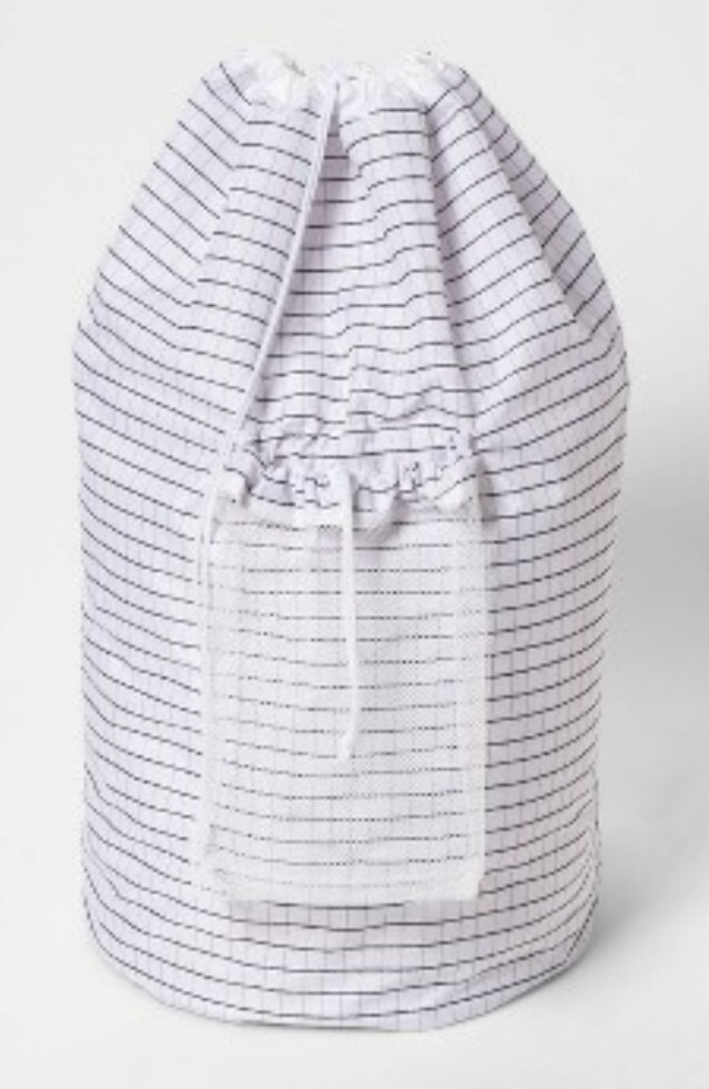 ROOM ESSENTIALS ~ Backpack Laundry Bag ~ Adjustable Straps ~ GRID PATTERN