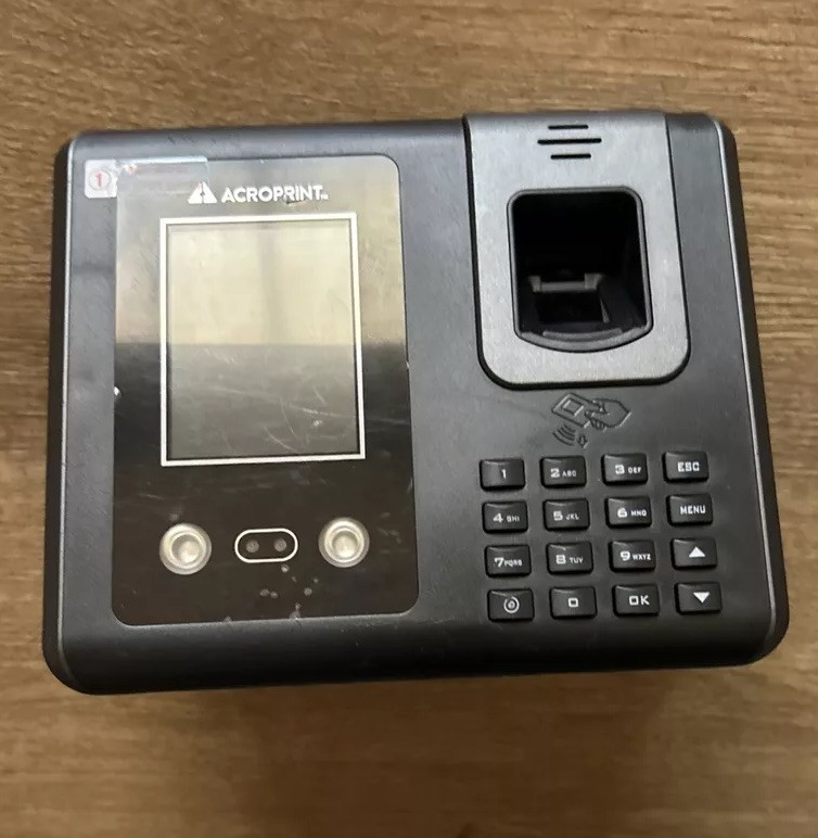 Acroprint Biolook Time Clock W/ Face Recognition Fingerprint Reader BL200