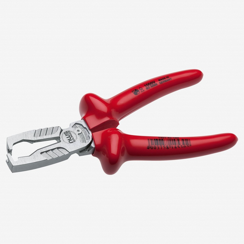 NWS 7" Multifunctional Wire Stripping Pliers MultiCutter 1000V  - Matte Chromium