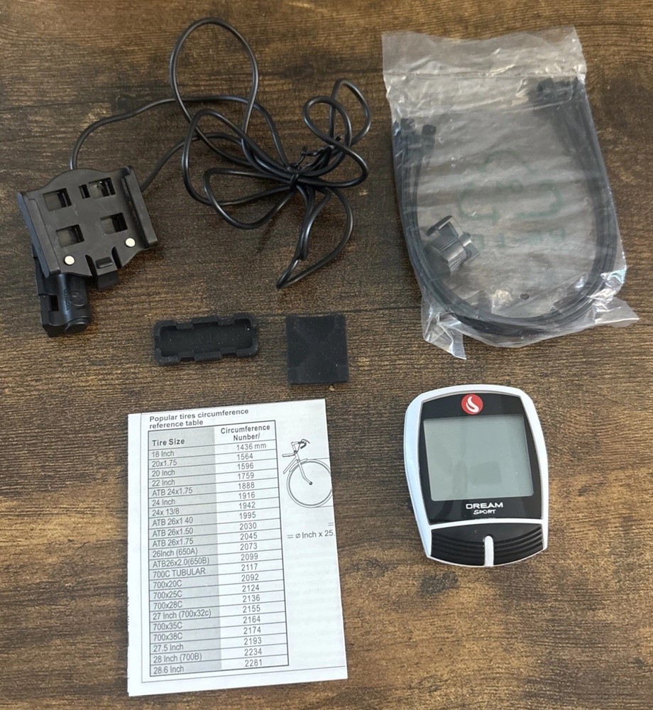 DREAM SPORT Bike Computer 16-Function Waterproof Bicycle Speedometer & Odometer