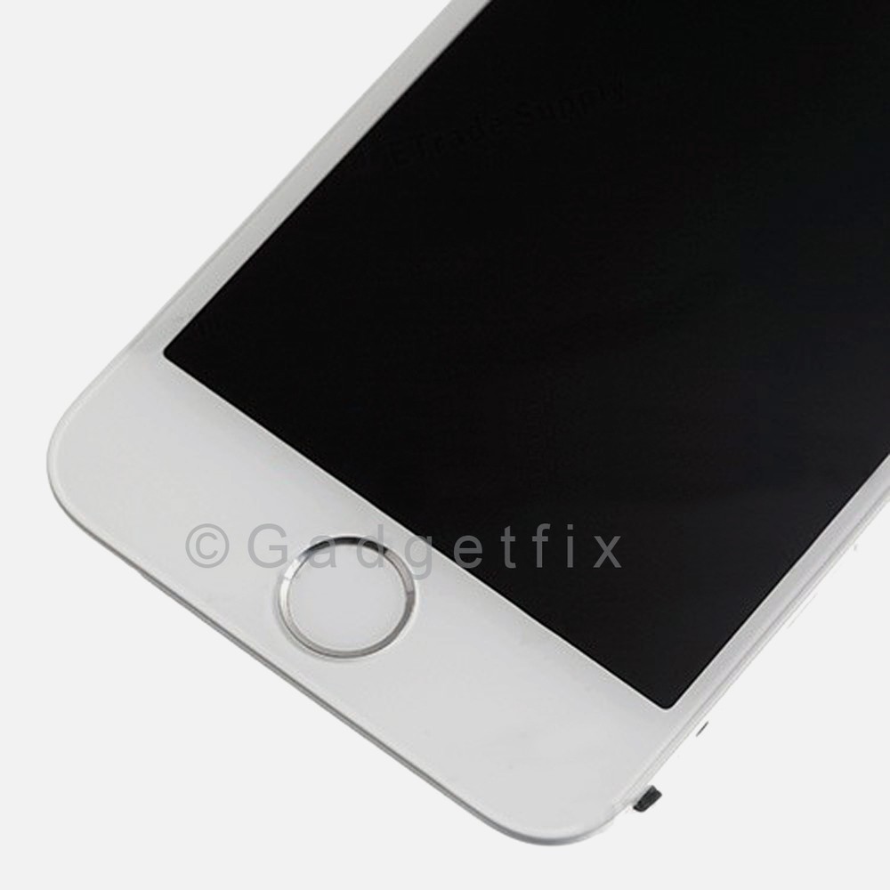 White LCD Screen Display + Touch Screen Digitizer + Button Camera for Iphone 5S