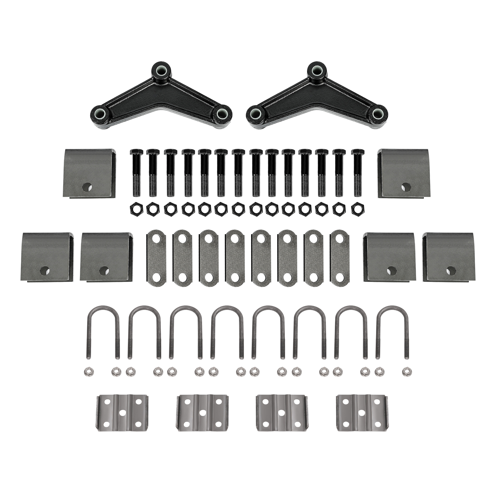 Leaf Spring Hanger Kit W/Hardware For Tandem Trailer Axle Anti-Rust Oil 3500LBS