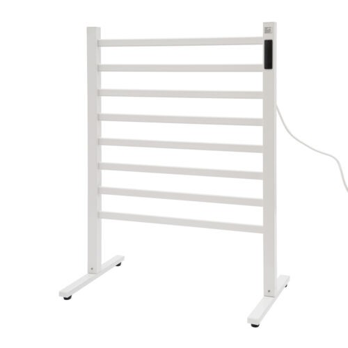 Electric Floor-Standing Towel Warmer Rack with Fast Heating & Timer