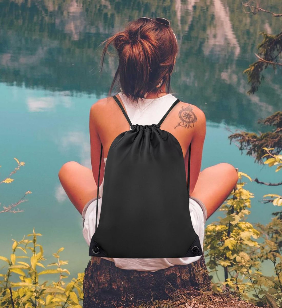 2PCS Drawstring Bags Bulk, String Backpack for Men Women, Cinch Bag Draw String