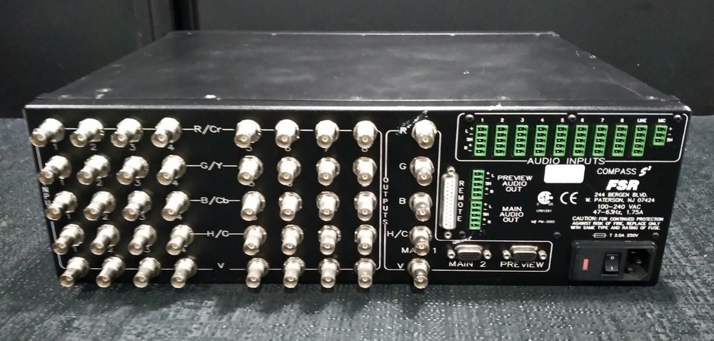 FSR COMPASS S2 PROFESSIONAL SEAMLESS PRESENTATION SWITCHER-TESTED-PACKAGED WELL!