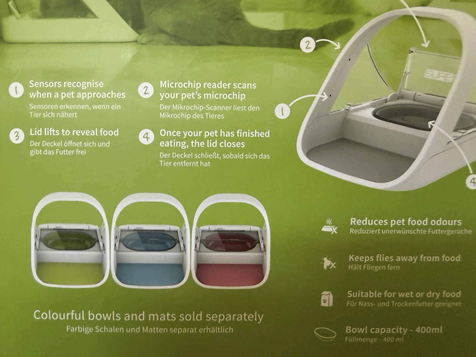 SureFlap MPF001 SureFeed Microchip Pet Feeder - White