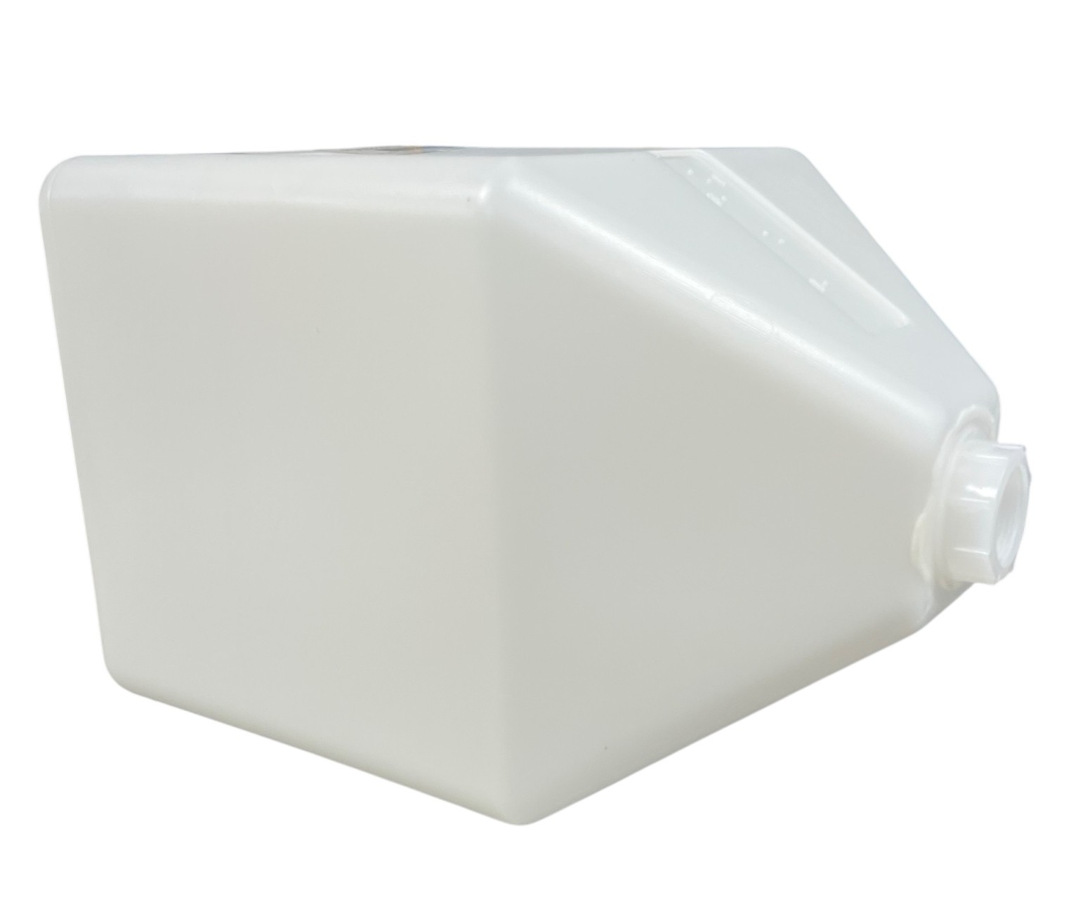 Ace Roto-Mold Blow Molded 5 Gallon Square Rinse White Tank 8" Lid - SPBM05-SQ8