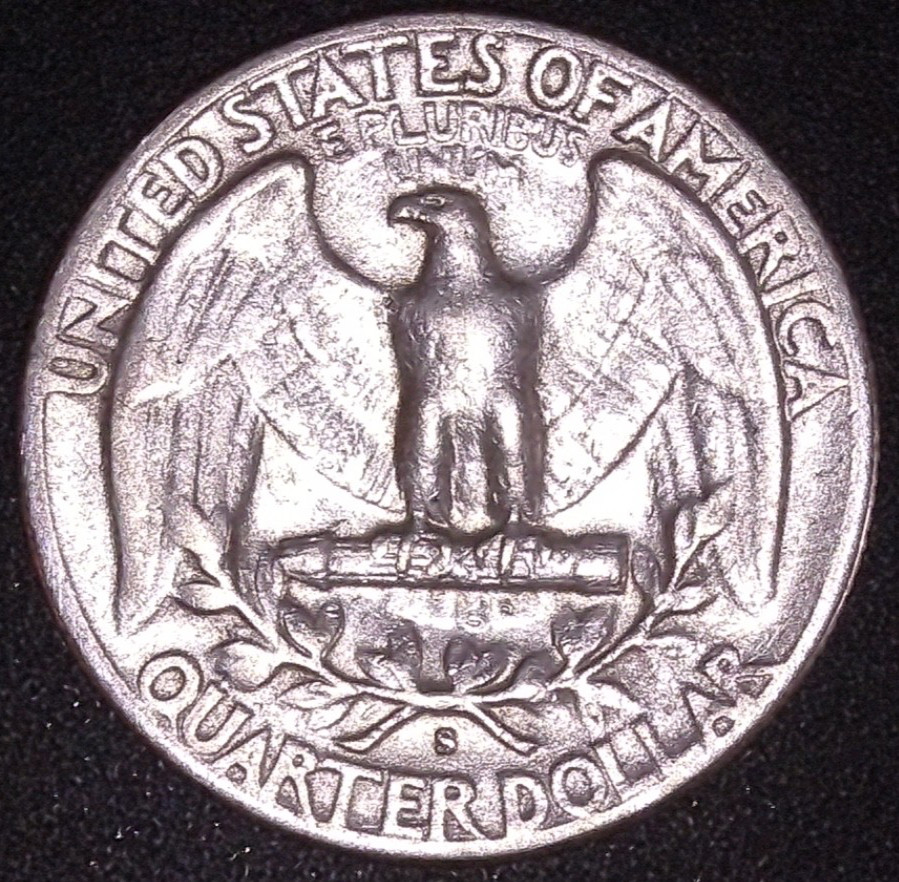 1952-S WASHINGTON SILVER QUARTER