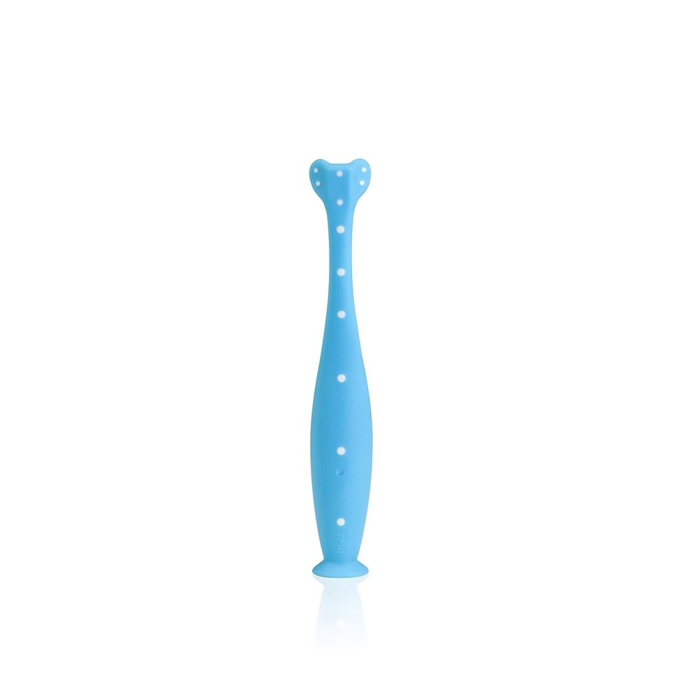 Soft Blue Triple-Angle Training Toothbrush for Toddlers - Learn Proper Brushing