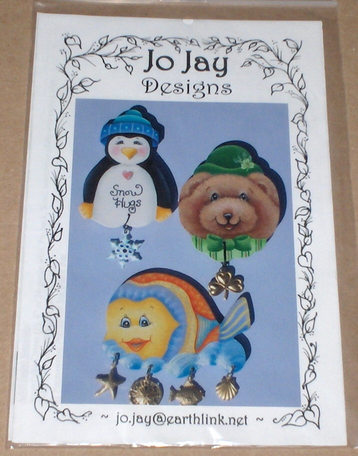 Jo Jay "Buddies" Tole Painting Pattern Pack - Penguin, Bear & Fish