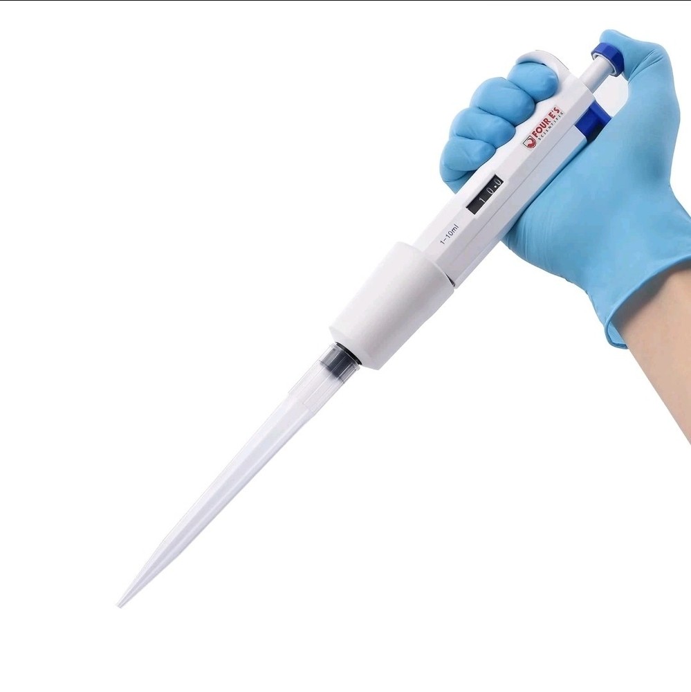 FOUR E'S SCIENTIFIC 1-10ML Single-Channel Pipettor Adjustable Variable Volume