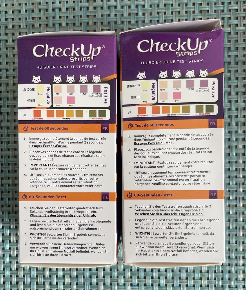 Checkup pet urine Testing Strips, 2 Boxes, One Unopened And One Opened