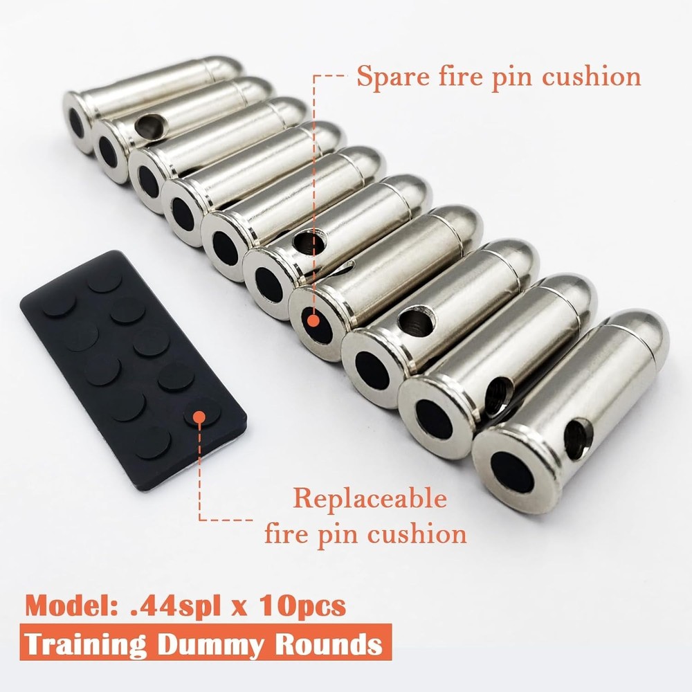 Durable Precision Dummy Rounds - Steel 10-Pack for Safe Firearm Practice