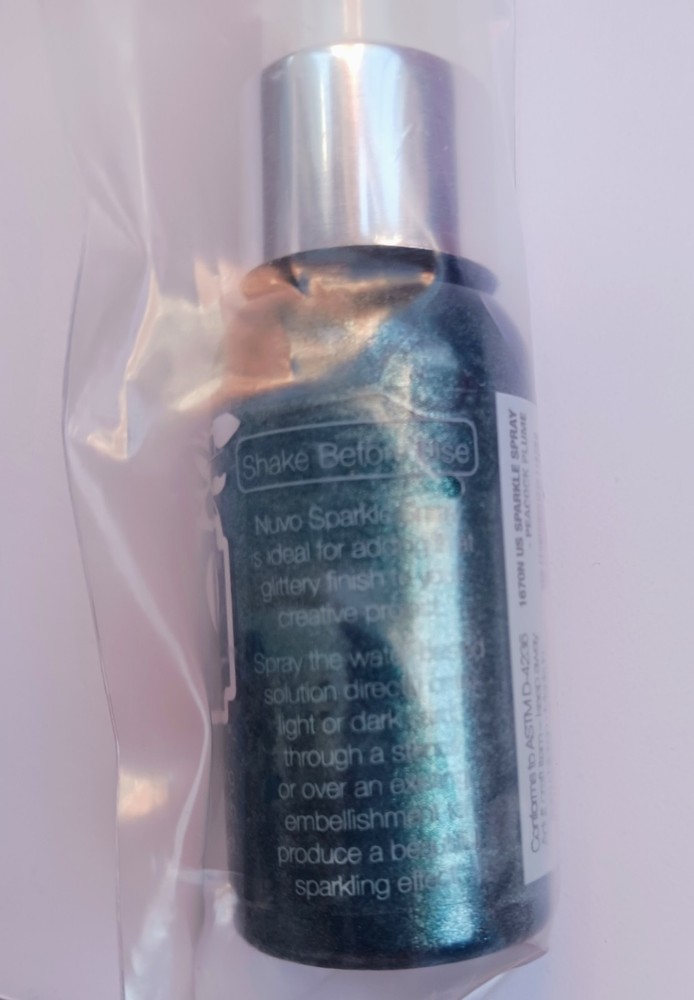 Nuvo - Sparkly Spray- Peacock Plume - NEW
