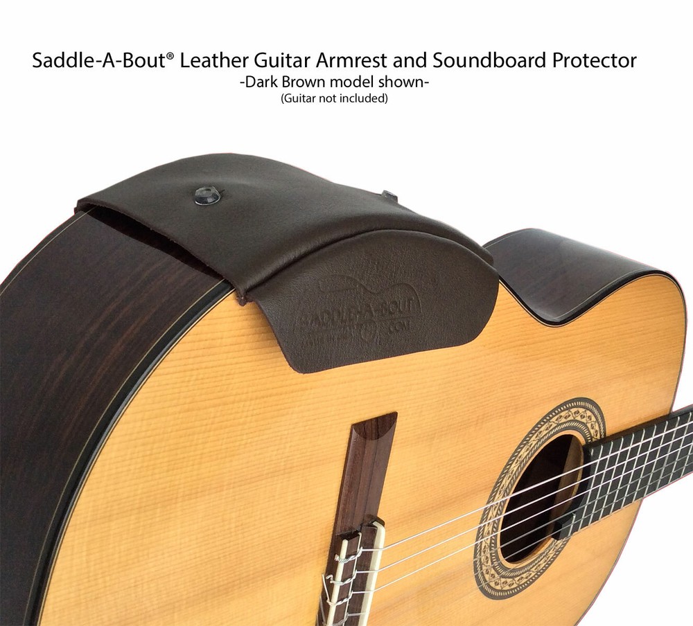 Saddle-A-Bout Leather Guitar Armrest