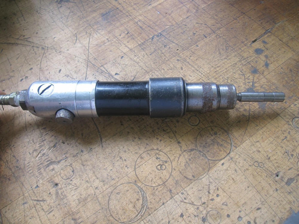 Pneumatic 1/4" inline screwdriver nut runner driver (Ingersoll? ARO? CLECO?)