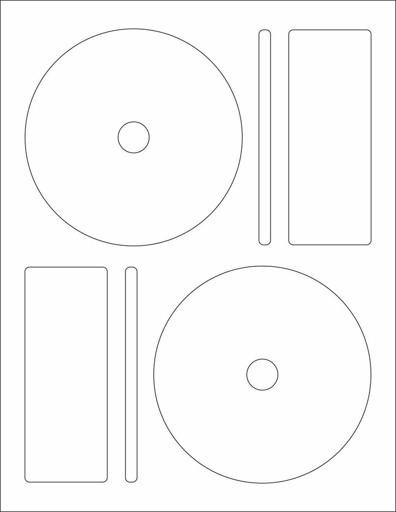 Memorex CD/DVD Label, 2 Per Page (50 Labels / 25 Sheets)