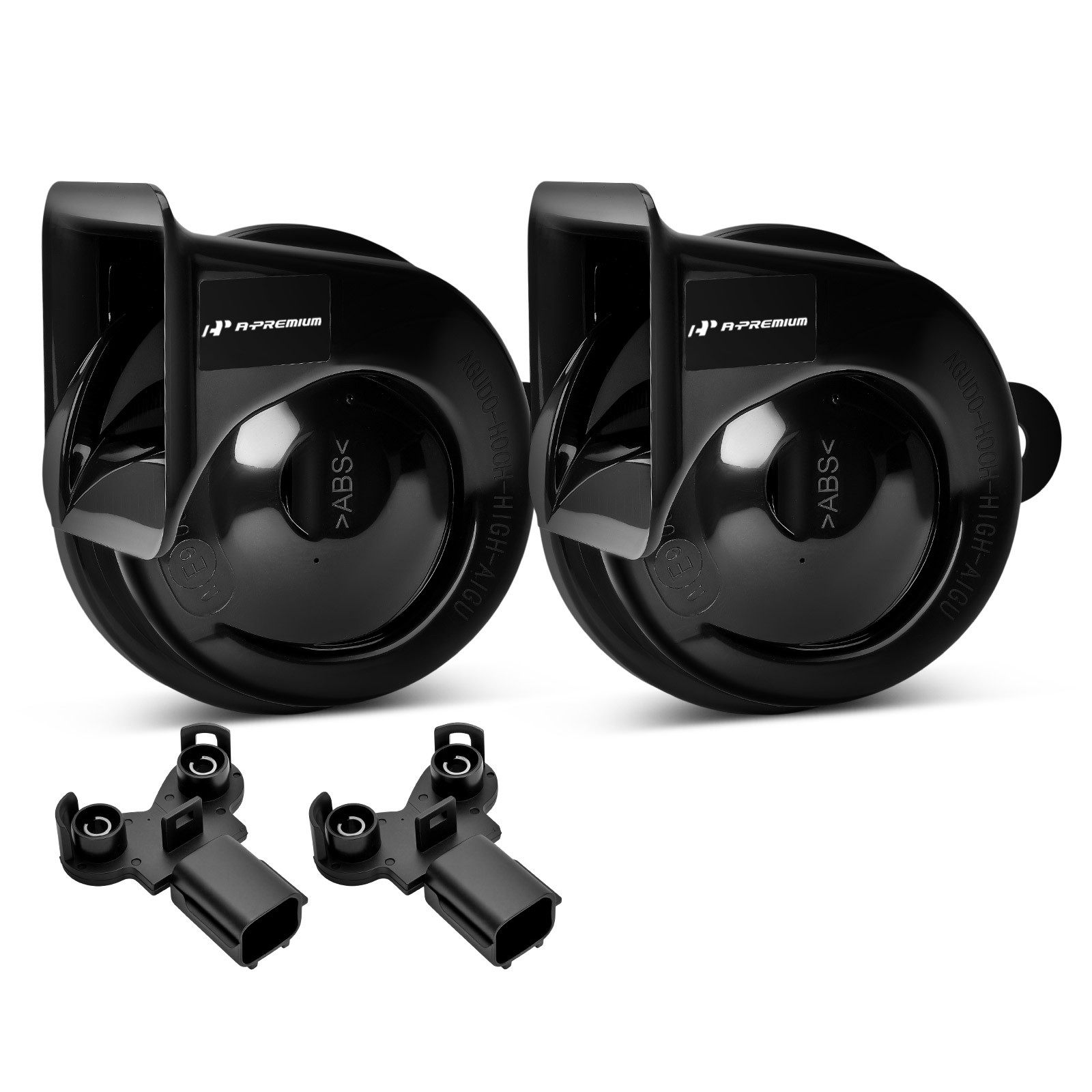 A-Premium 1 Set Car Snail Horn w/ 2 Connectors for Hyundai Elantra Sonata Kia