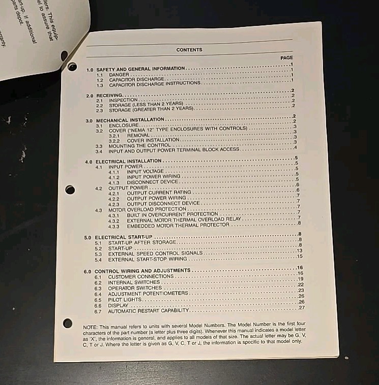 Parametrics Parajust GX IM6872 Installation Manual 1987 ASEA