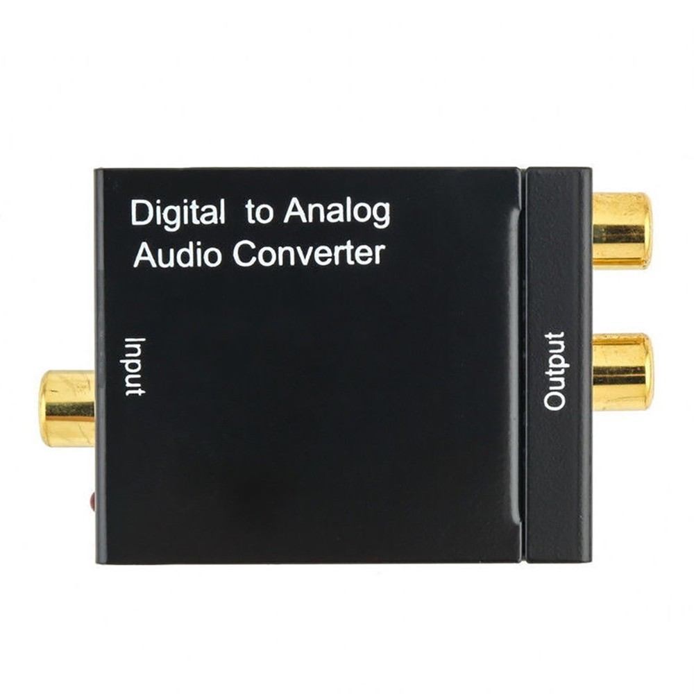 Digital Analog Audio Converter Adapter Amplifier Decoder Optical Fiber Coaxial q