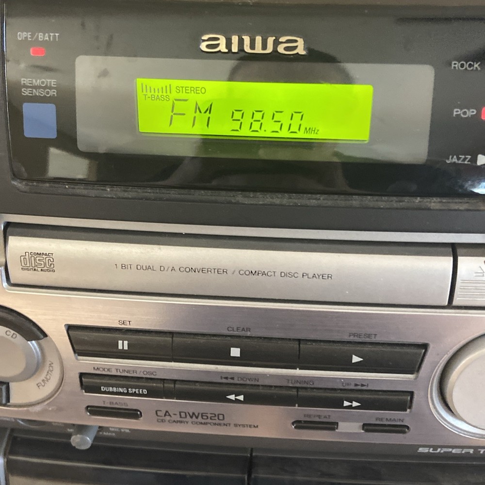 AIWA Compact Disc Stereo System CA-DW620 Tested. Working Great.