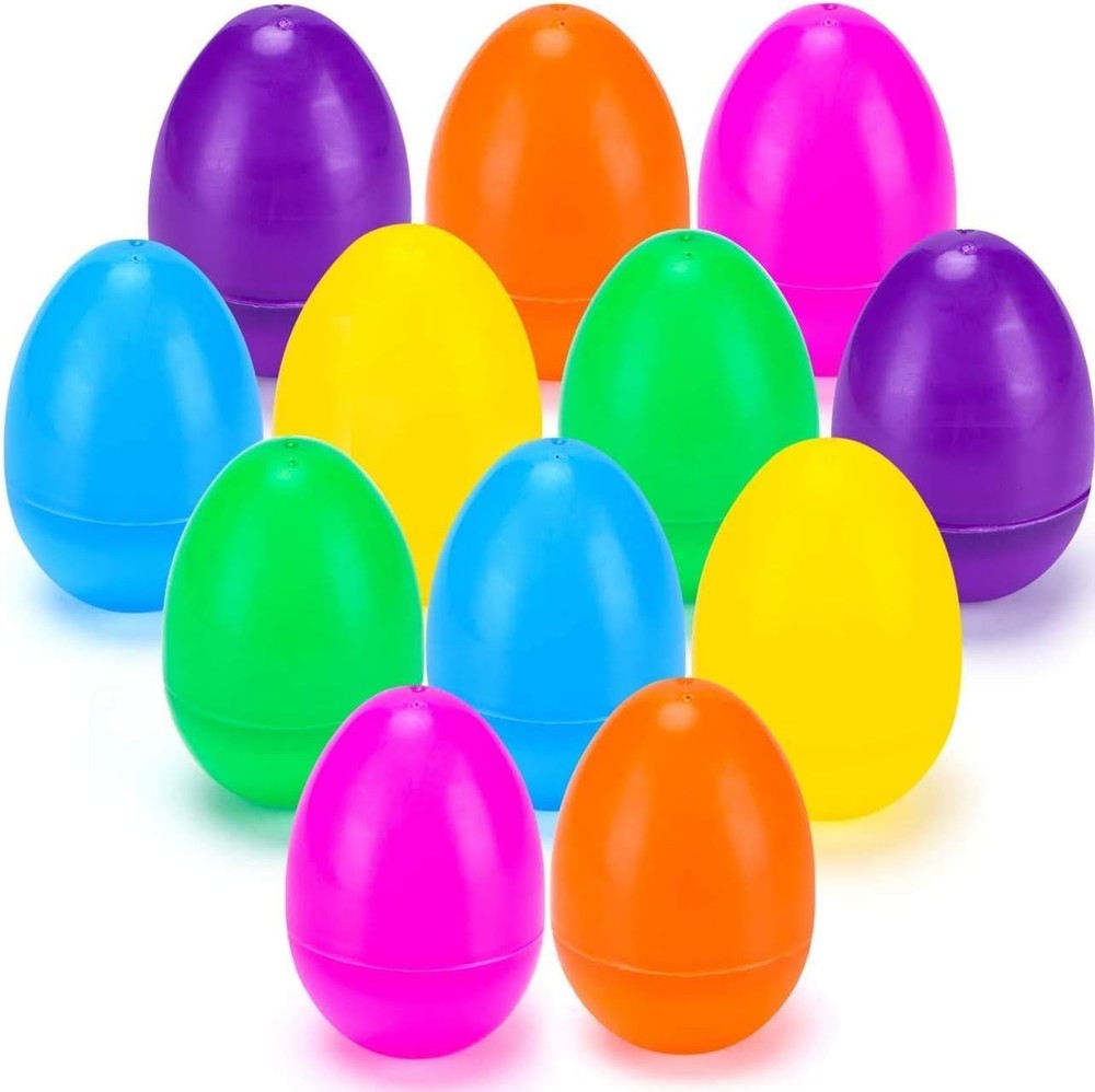 YEAHBEER 24 Pcs Easter Eggs Filled with Finger Puppets Prefilled Easter Eggs