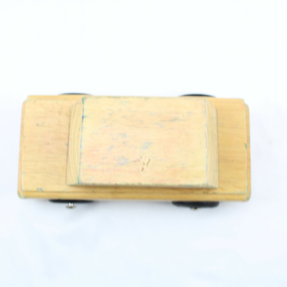 Wooden Car Solid Wheels Montessori Toy Learning 8.5"