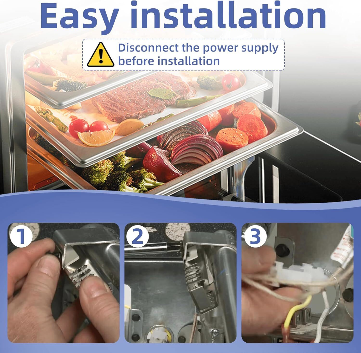 WB13K21 Igniter for GE Kenmore Frigidaire Samsung Hotpoint 5303935066 WB13K0021