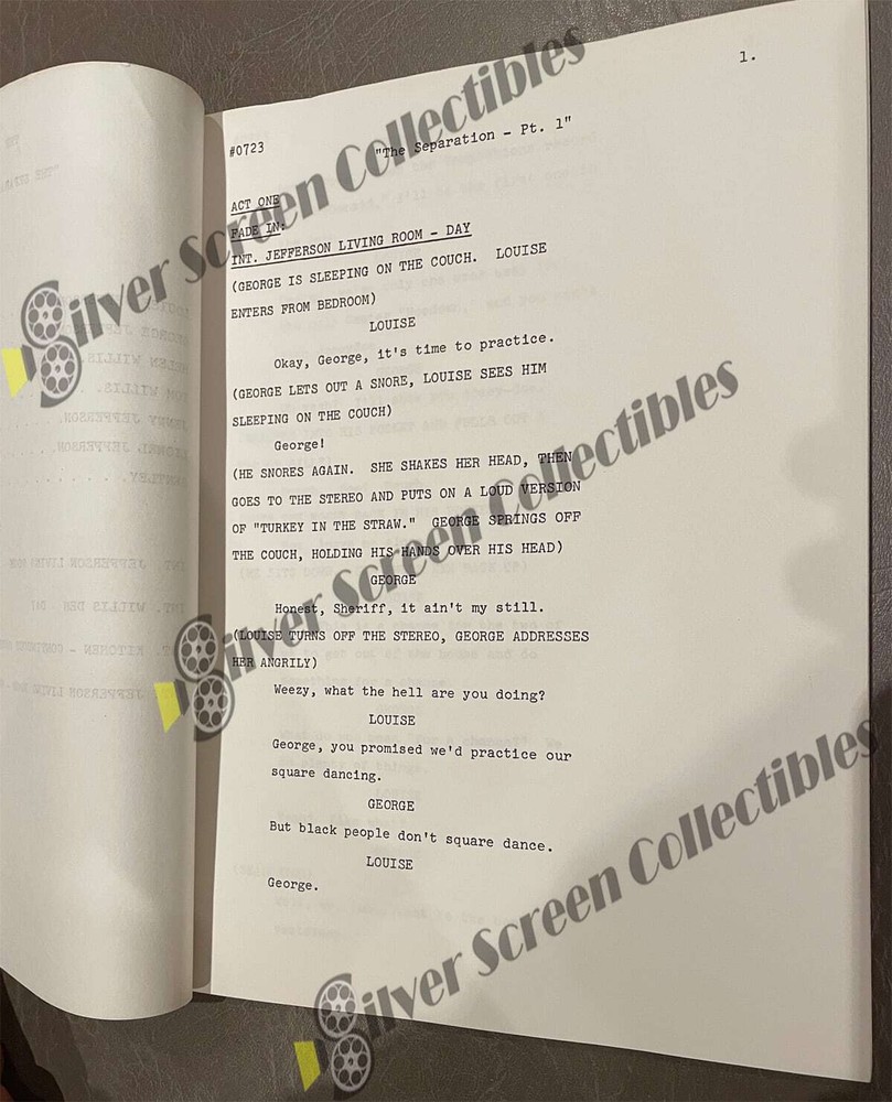 The Jeffersons (1975 - 1985) - Original Filming Script