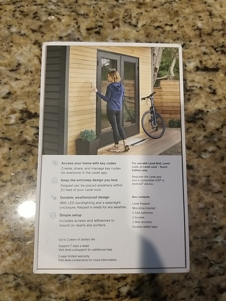 Level Keypad C-K11U for Level Smart Lock *Missing mounting bracket*