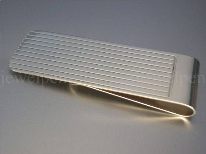 Money Clip - Solid 925 Sterling Silver - Custom Made (V3)