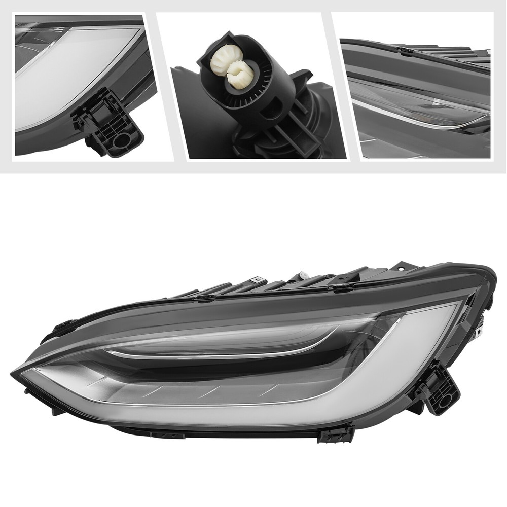 For 2021-2024 Tesla Model X Left Full Led Headlight Assembly Left Driver 9.44lbs