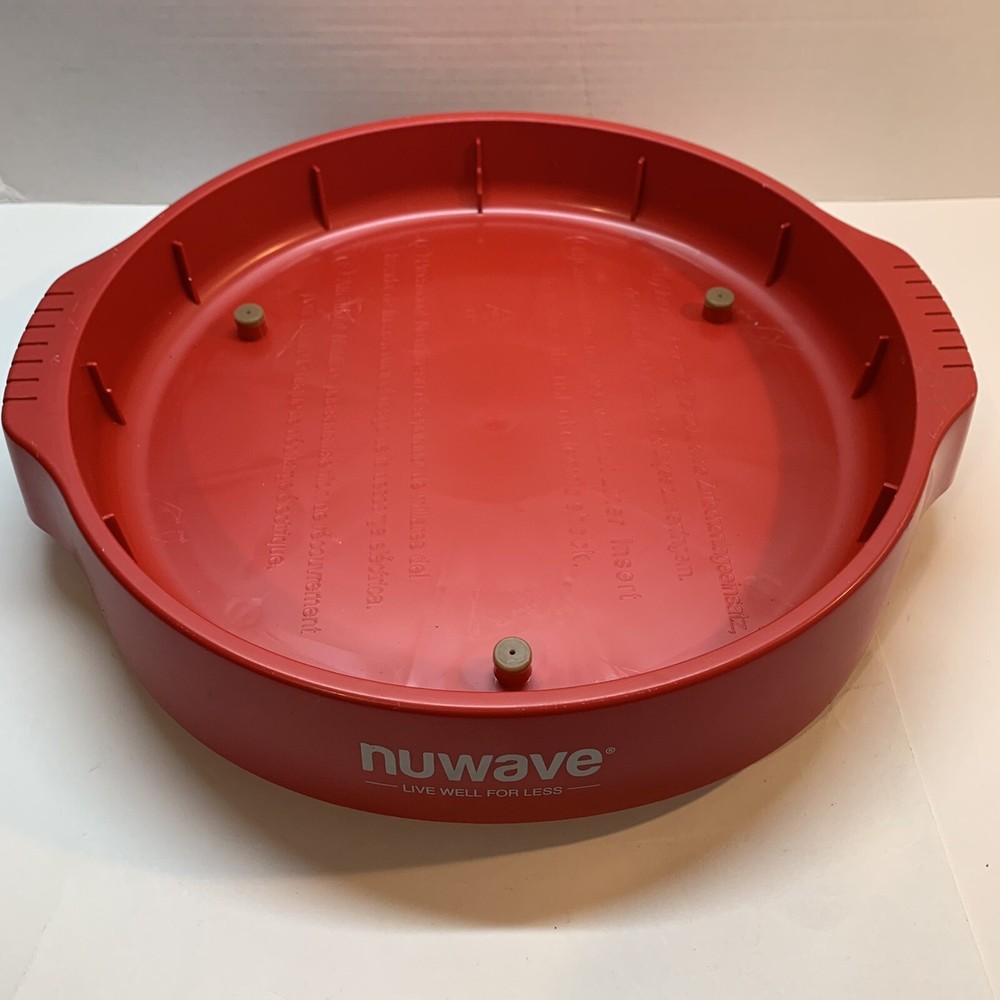 NuWave Pro Plus Oven 20631 OEM Replacement Part Bottom Base Only Red.