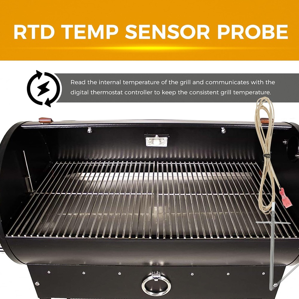 MOOTVGOO 4" Temperature Probe, Small Temp Sensor Probe RTD