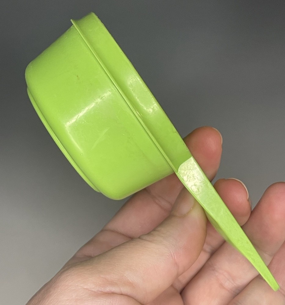 Vintage Tupperware 1970s Green Measuring Cup Single ( 1/3 ((Third)) Cup) Nesting