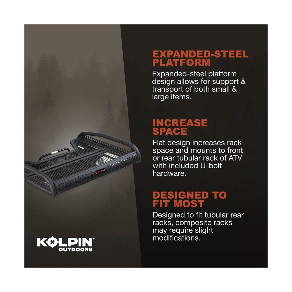 Kolpin ATV Flat Rack - 53400, Black, One Size