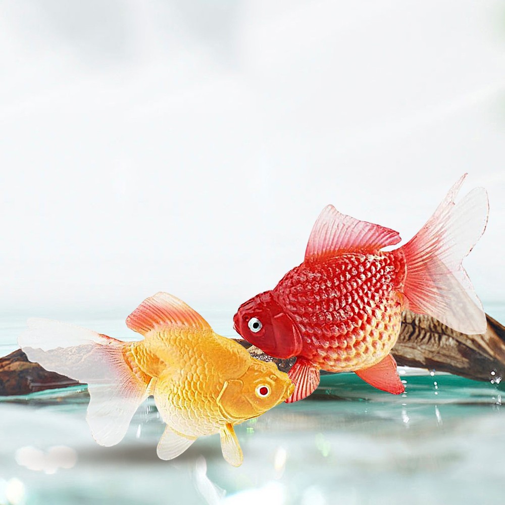 Artificial Aquarium Fish Floating Artificial Aquarium Fish Orange Like-minded