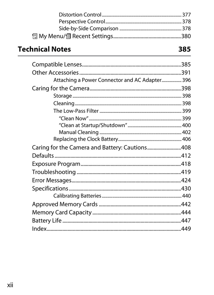 Nikon D4 — User Manual Owners Guide Reference — 482 Pages — USA Made