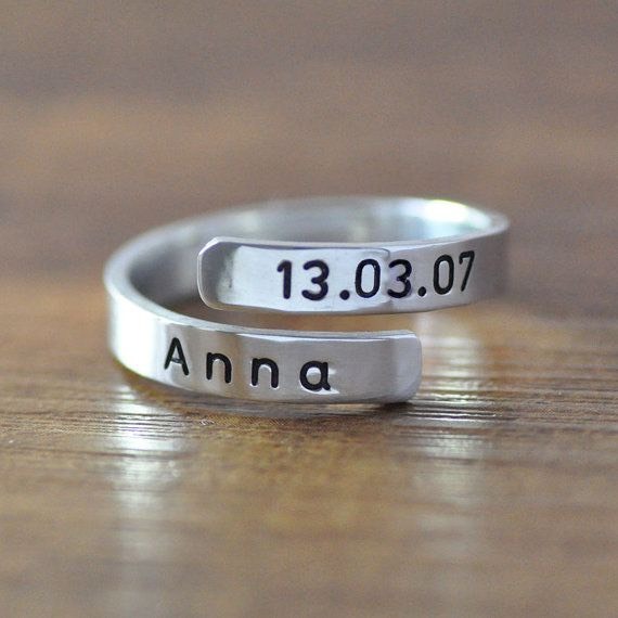 Personalized Rings In Sterling Silver