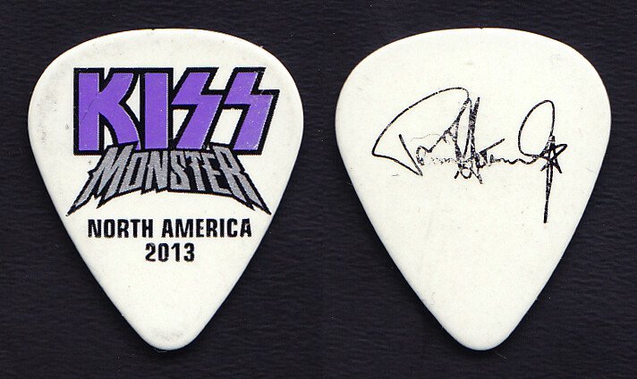 KISS Paul Stanley Signature White Guitar Pick - 2013 Monster North American Tour
