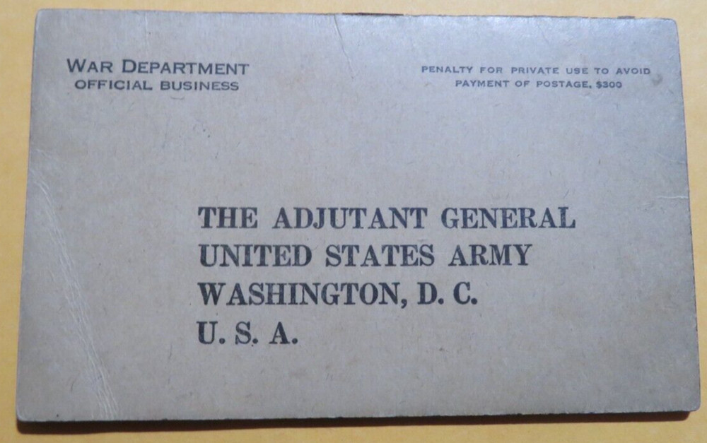 Genuine WWII 1942 U.S. Army Soldier’s Individual Pay Record