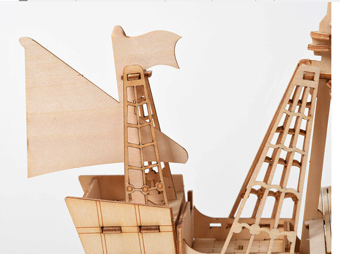 Sailing Ship 3D Wooden Puzzle Models