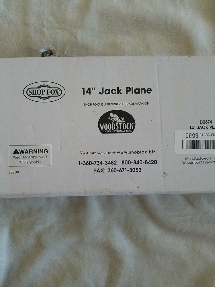Shop Fox D2674 Jack Plane 2" x 14"