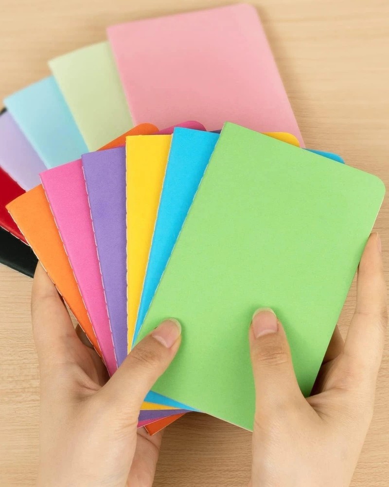 Small Lined Notepads Bulk 120 Pack Mini Journal Pocket Notebooks Set Colorful...