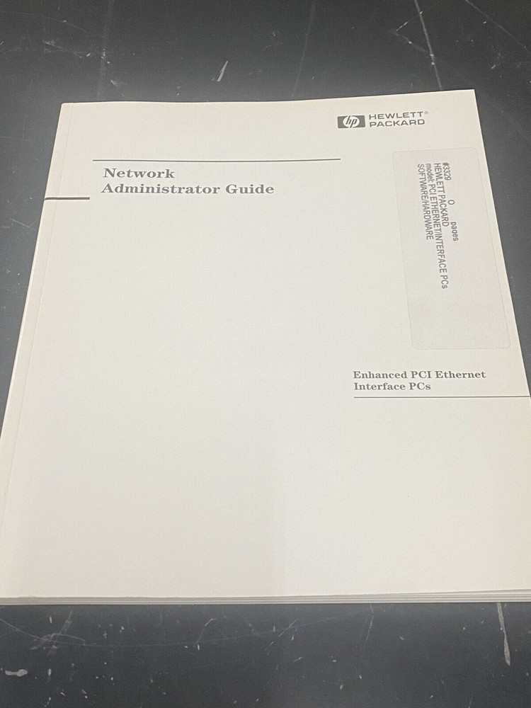 Hewlett Packard Enhanced PCI ethernet interface PC - User Guide / Manual
