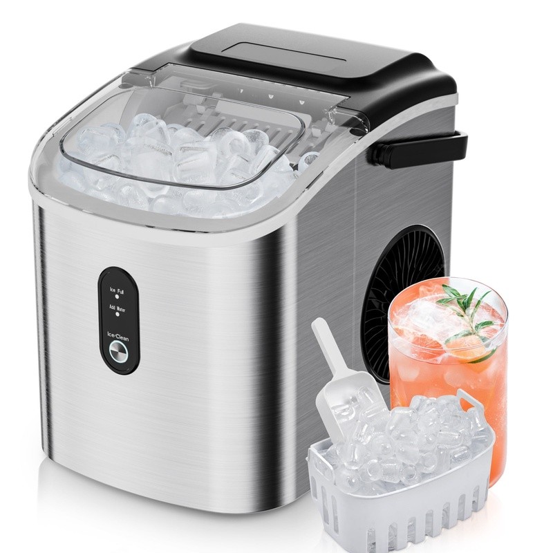 Portable Ice Maker 26lb Daily Fast Ice Production Self Cleaning Energy Efficient