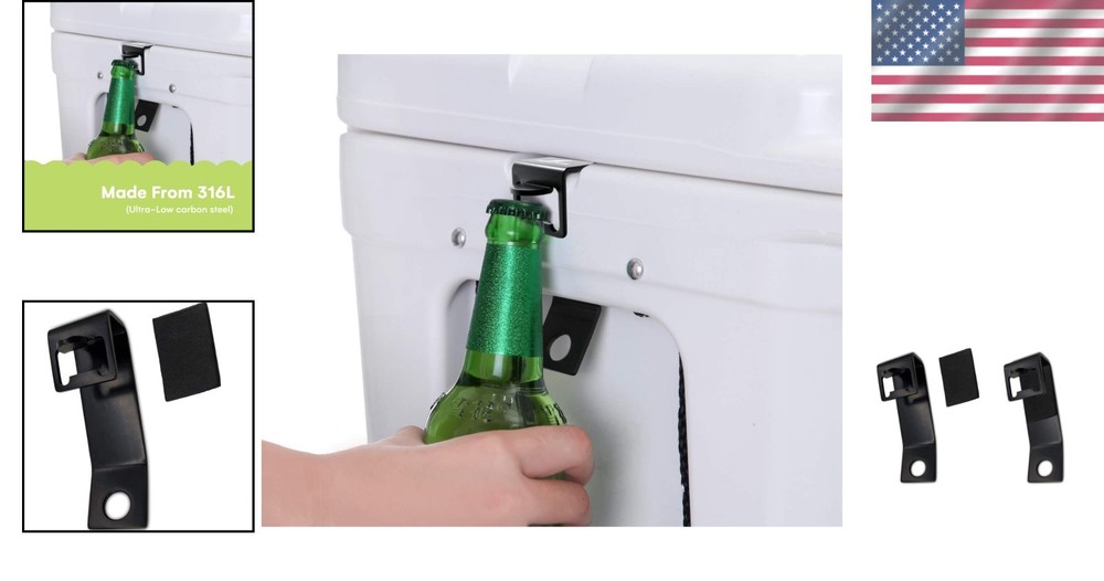 Rust-Resistant Yeti Cooler Lock Bracket - Secure and Durable with Bottle Opener