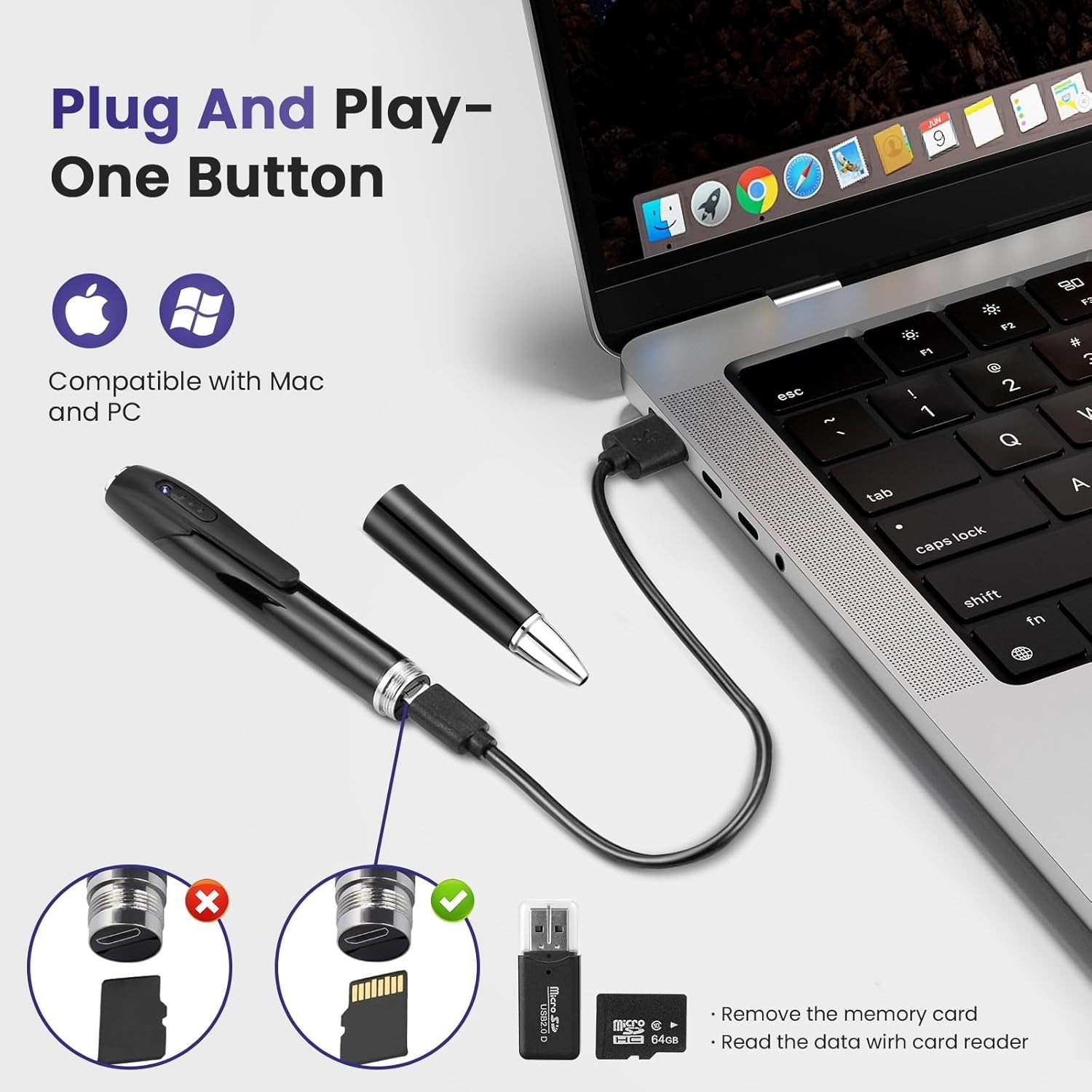 Camara Corporal De Seguridad Oculta Espia 1080P Grabadora De Vídeo Coche Viaje